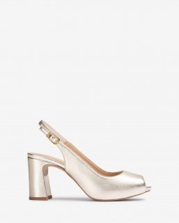 Unisa Mujer Peep-toe destalonado - Oro