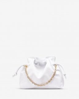 Unisa Mujer Bolso fruncido de piel - Blanco