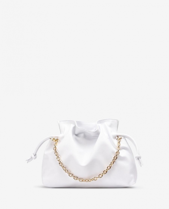 Unisa Mujer Bolso fruncido de piel - Blanco