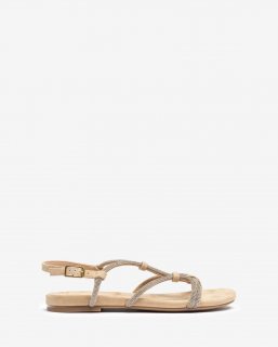 Unisa Mujer Sandalia plana de ante - Beige