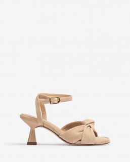 Unisa Mujer Sandalia con tiras anchas y nudo - Beige