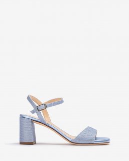Unisa Mujer Sandalia en tejido brillante - Azul Unisa Mujer Sandalia en tejido brillante - Azul