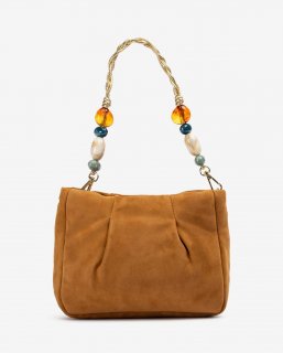 Unisa Mujer Bolso de mano con adorno en asas - Marrón