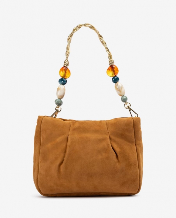 Unisa Mujer Bolso de mano con adorno en asas - Marrón