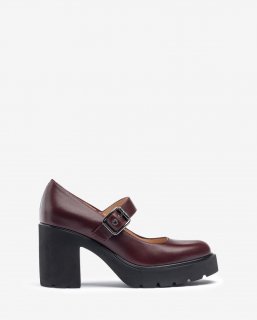 Unisa Mujer Merceditas en piel SuperLight - Rojo