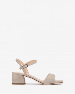 Unisa Mujer Sandalia con tacón ancho - Beige
