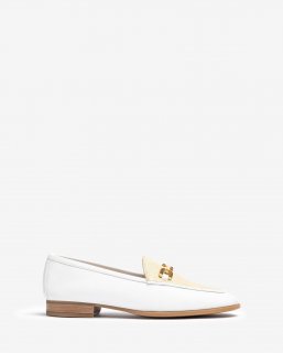 Unisa Mujer Mocasín con adorno - Blanco / Natural
