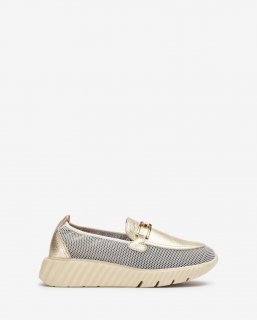 Unisa Mujer Mocasín de rejilla - Oro