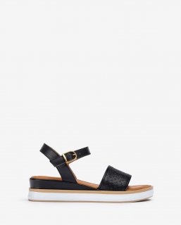 Unisa Mujer Sandalia con picados - Negro