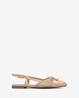 Unisa Mujer Destalonado plano de punta fina - Beige