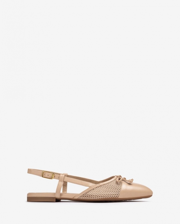 Unisa Mujer Destalonado plano de punta fina - Beige