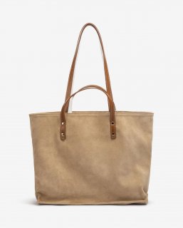 Unisa Mujer Bolso shopper con doble asa - Beige