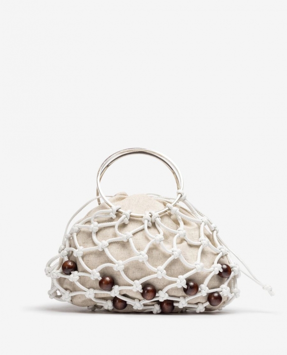 Unisa Mujer Bolso pequeño con nudos - Blanco