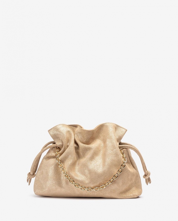 Unisa Mujer Bolso fruncido de ante - Oro