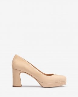 Unisa Mujer Salón de plataforma y punta redonda - Beige Unisa Mujer Salón de plataforma y punta redonda - Beige