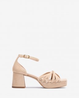 Unisa Mujer Sandalia de tiras en ante - Beige