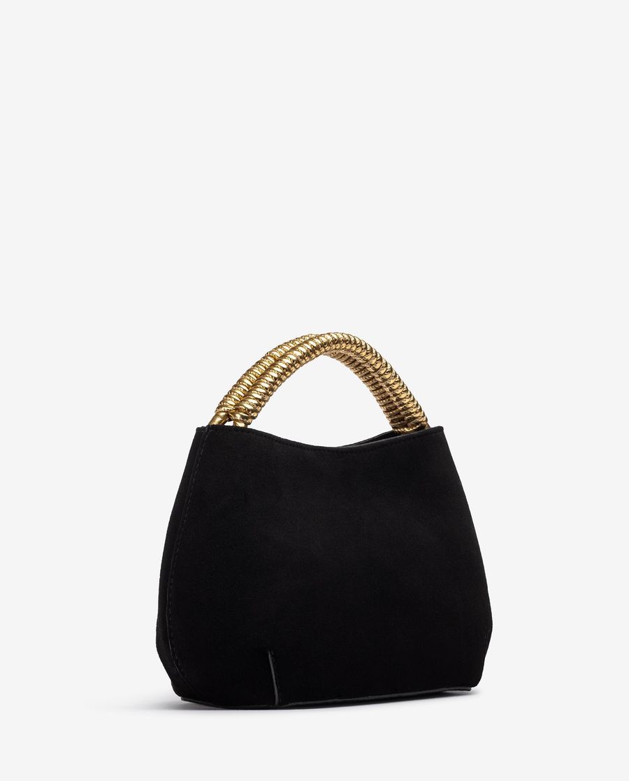 Unisa Mujer Bolso de mano con asa en espiral - Negro
