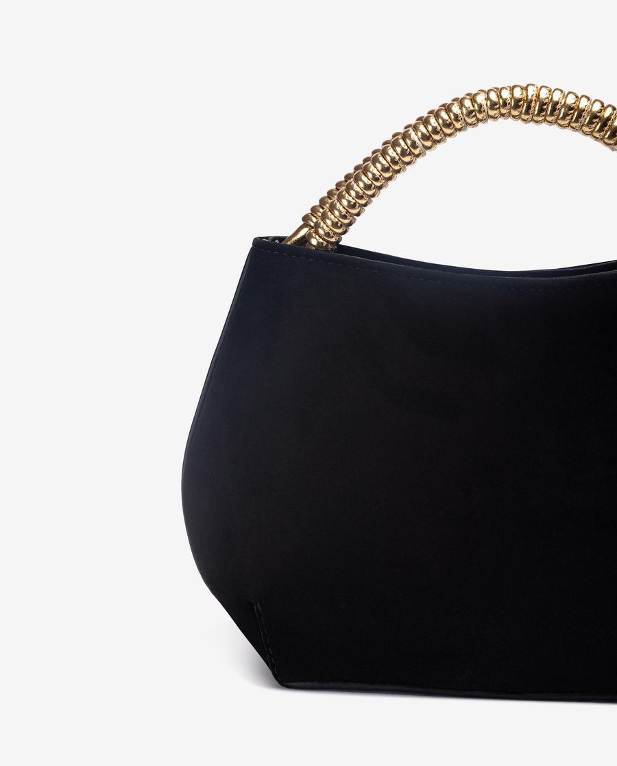 Unisa Mujer Bolso de mano con asa en espiral - Negro