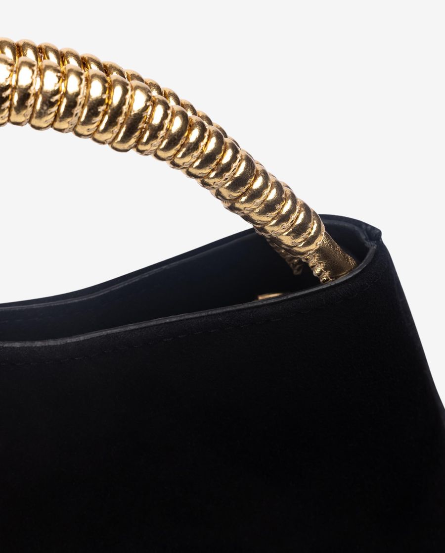 Unisa Mujer Bolso de mano con asa en espiral - Negro