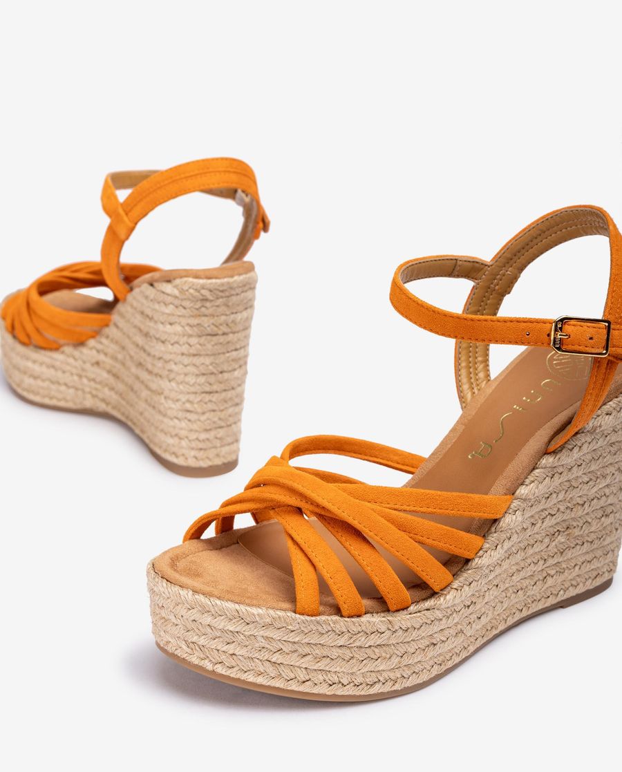 Unisa Mujer Cuña multi-tiras - Naranja