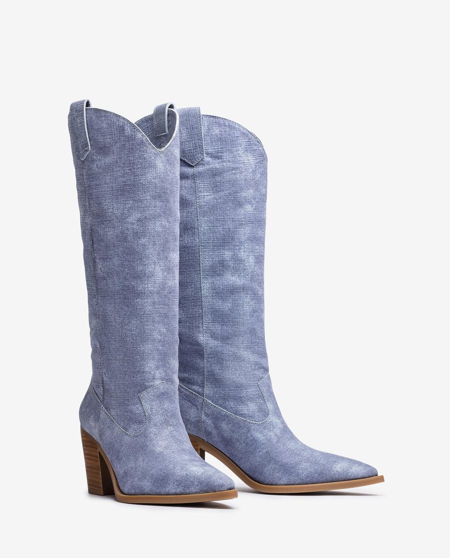 Unisa Mujer Bota western - Azul