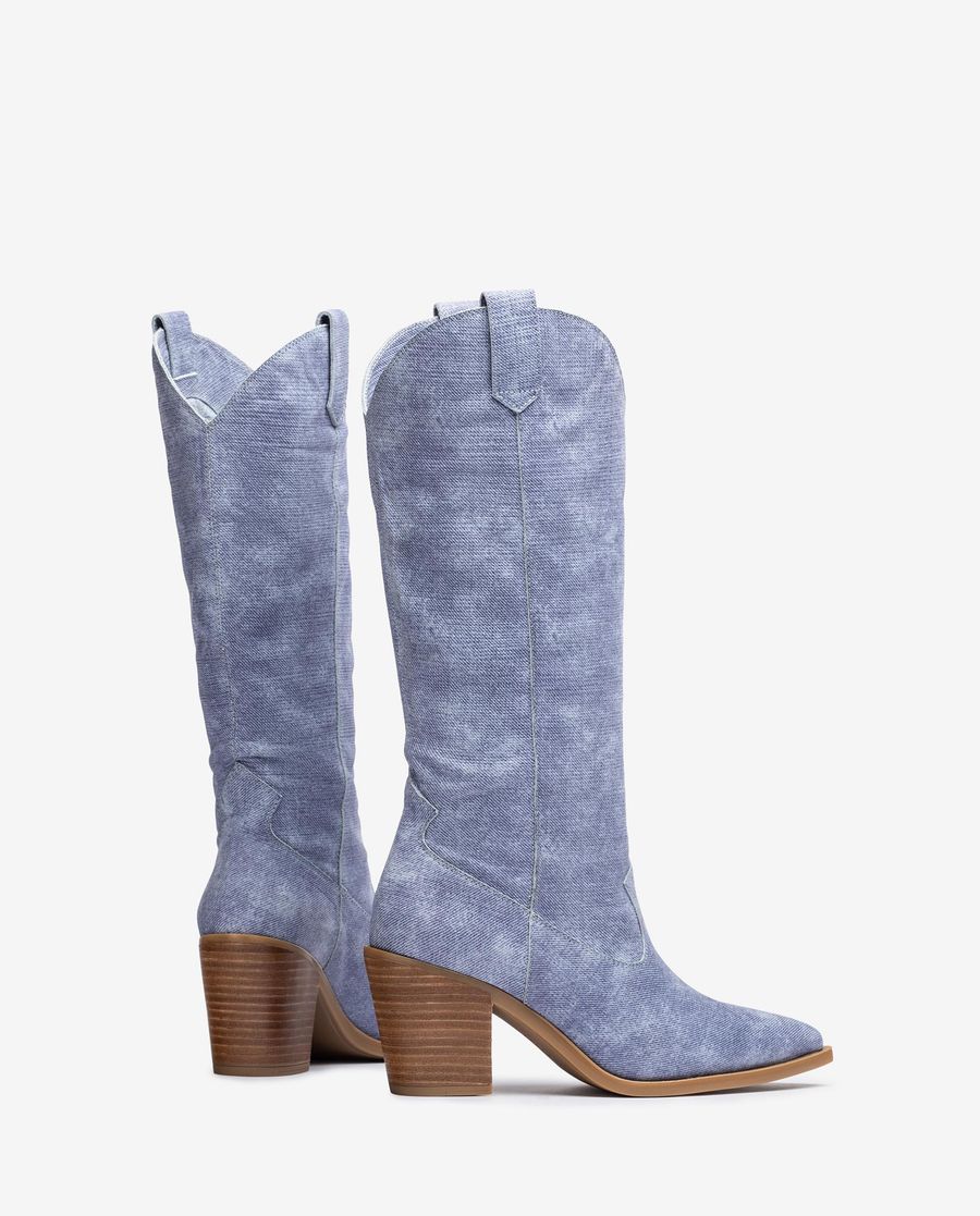 Unisa Mujer Bota western - Azul