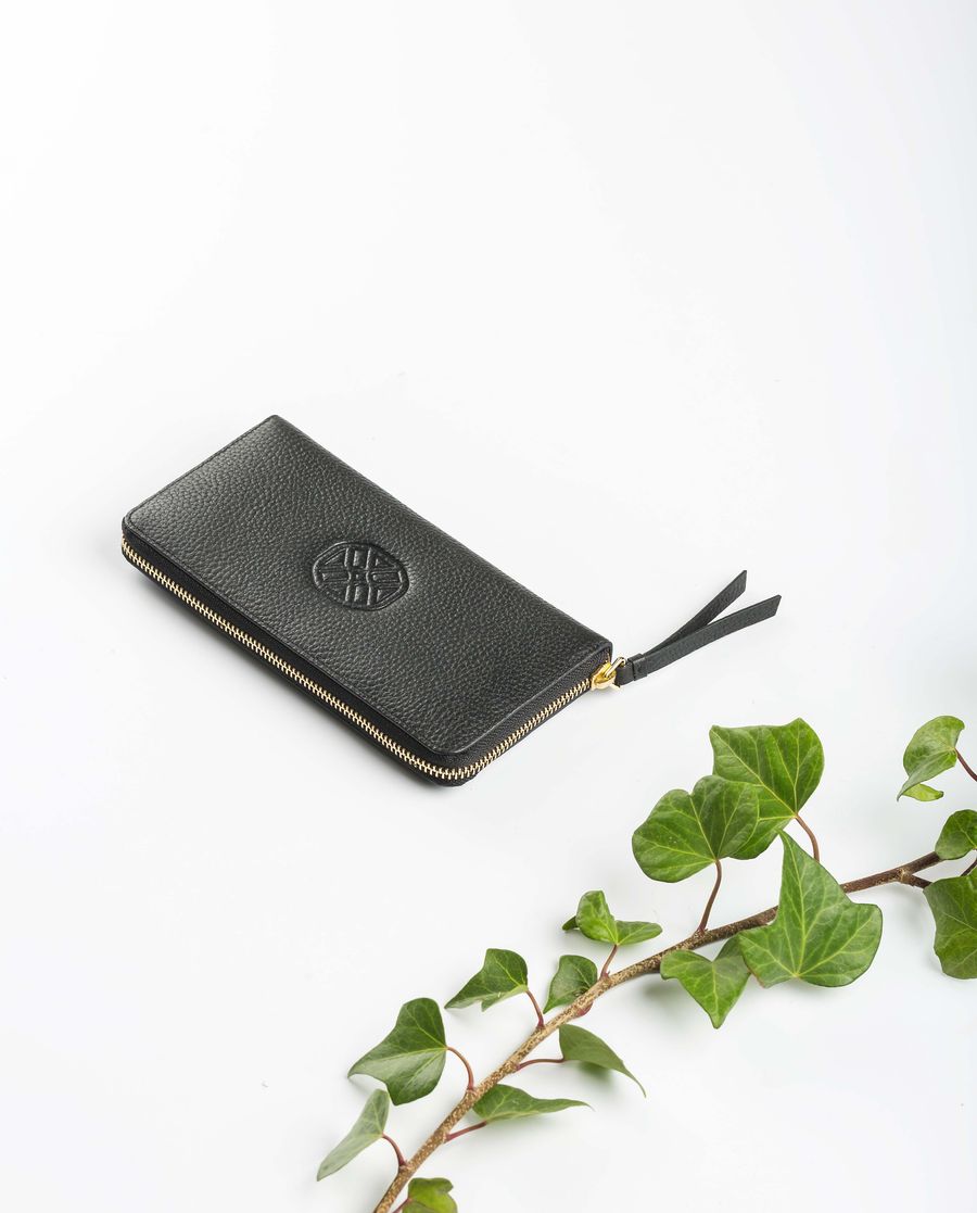 Unisa Mujer Cartera fina monograma - Negro