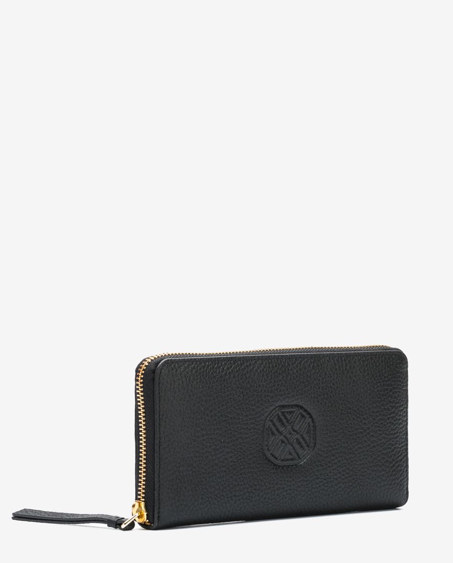 Unisa Mujer Cartera fina monograma - Negro
