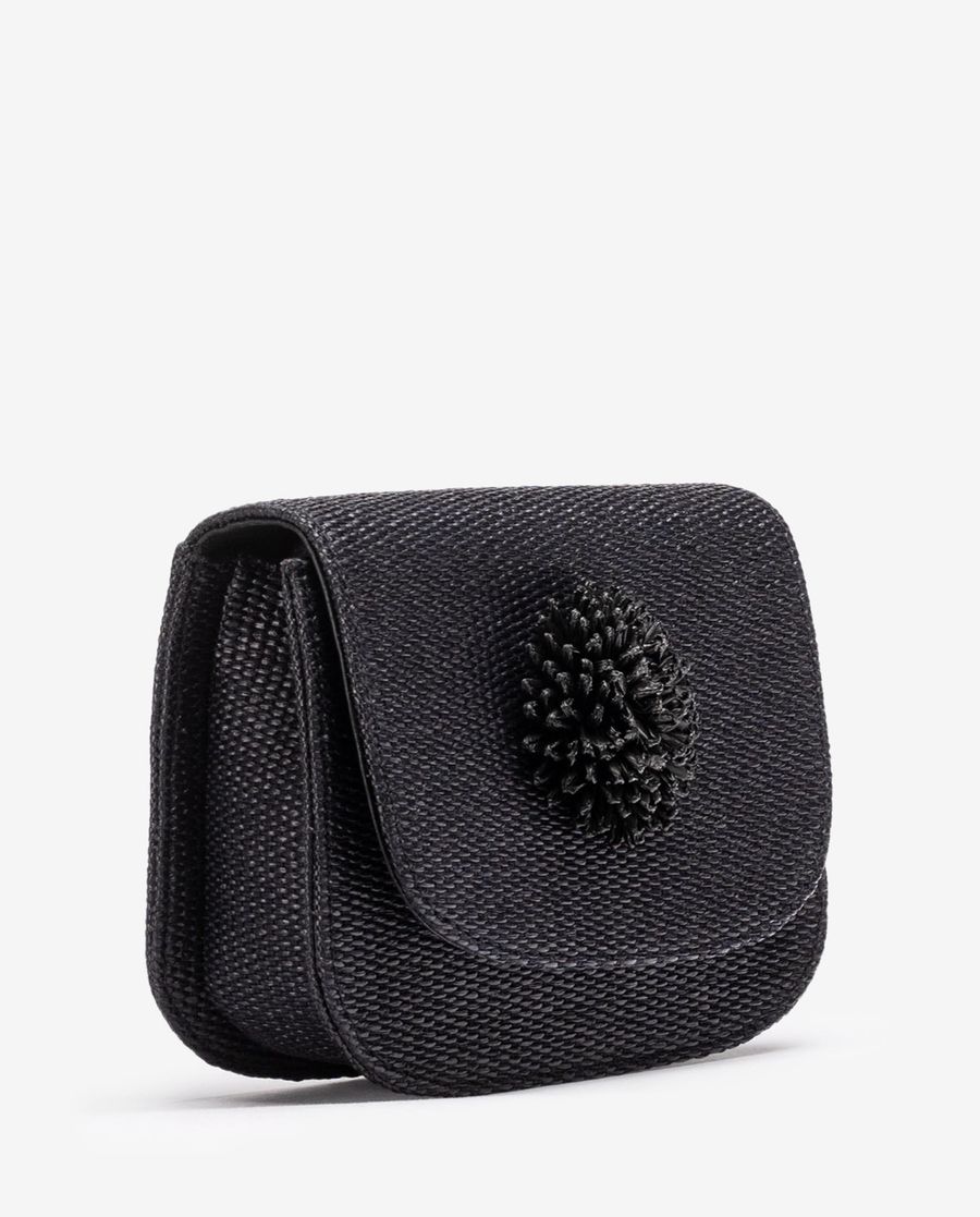 Unisa Mujer Bolso de rafia con adorno - Negro