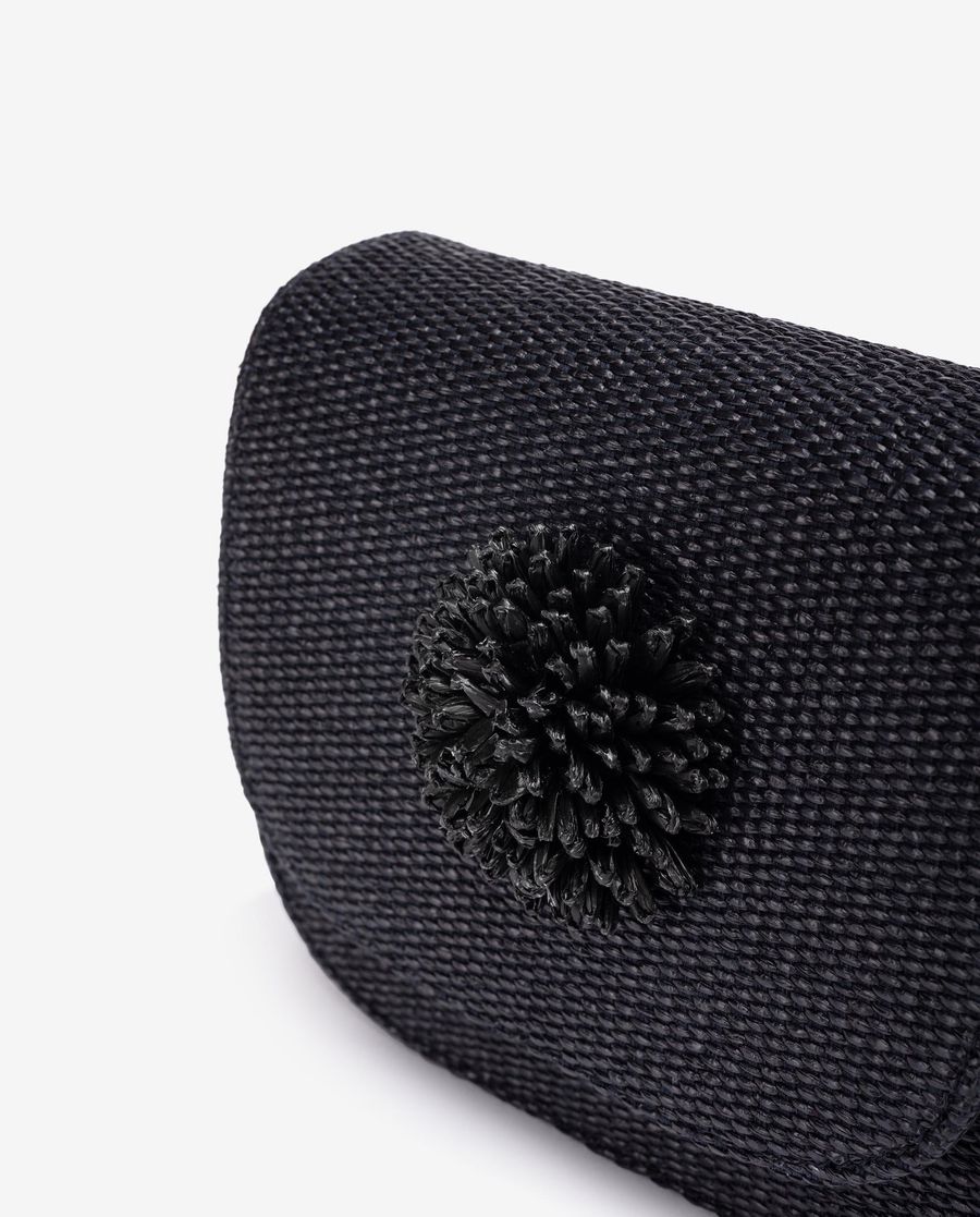 Unisa Mujer Bolso de rafia con adorno - Negro