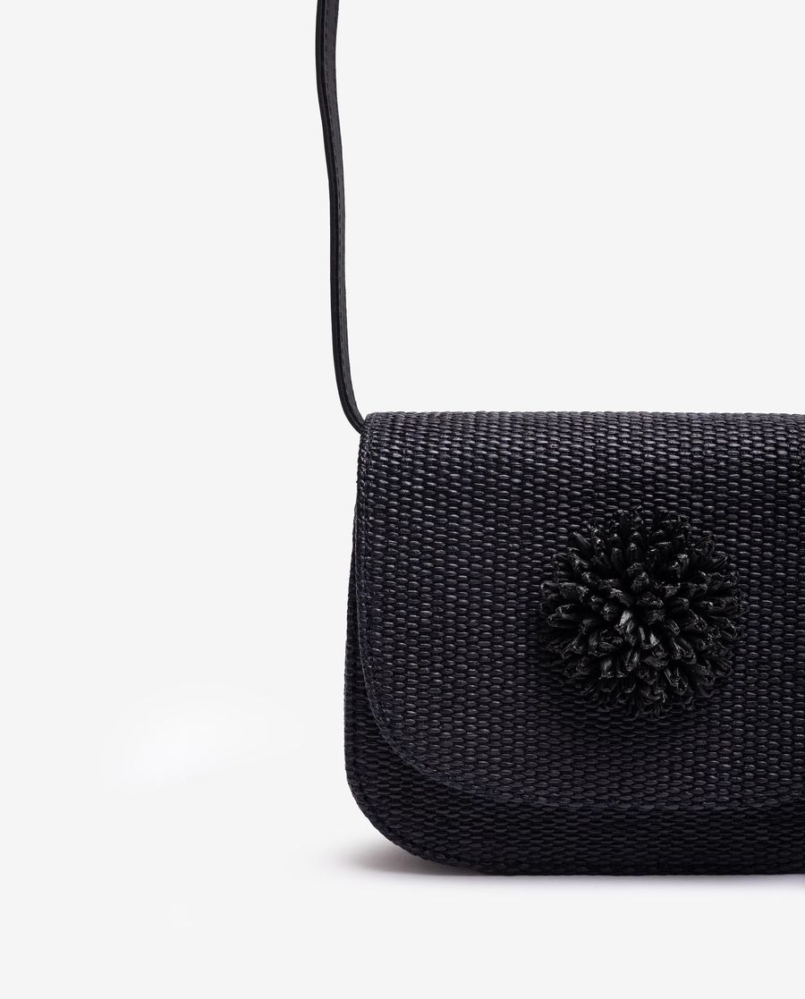 Unisa Mujer Bolso de rafia con adorno - Negro
