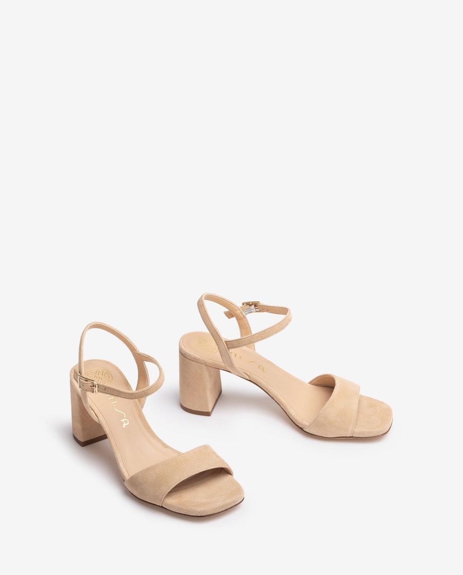 Unisa Mujer Sandalia de ante - Beige