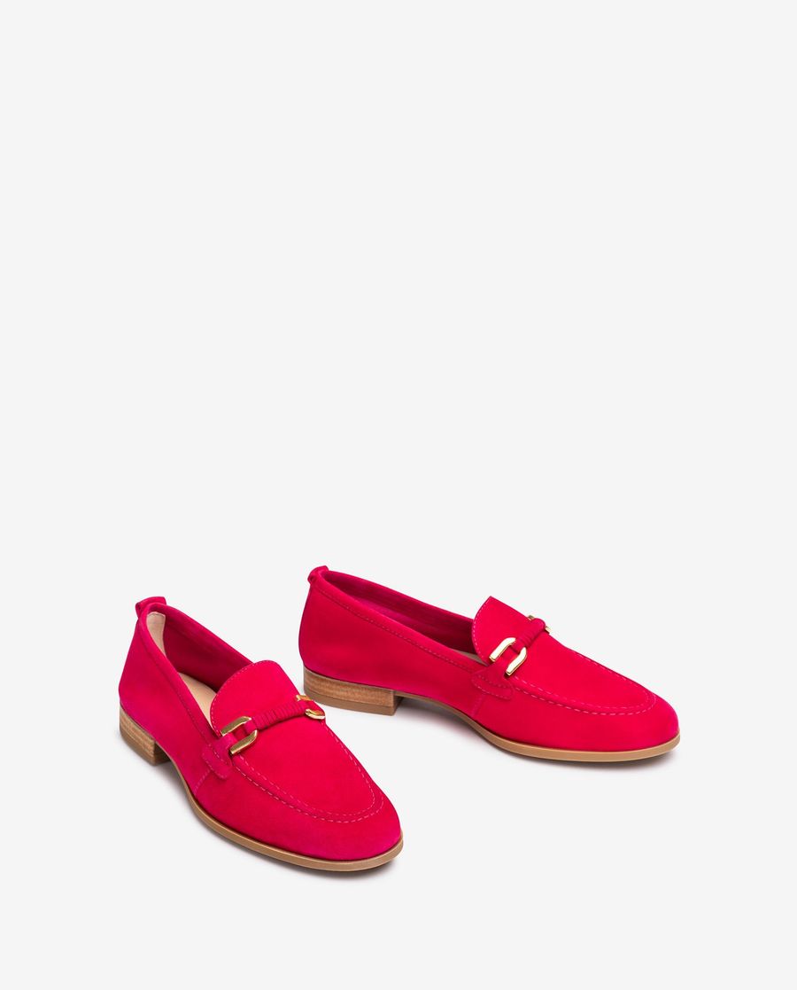 Unisa Mujer Mocasín con adorno de piel al tono - Rosa