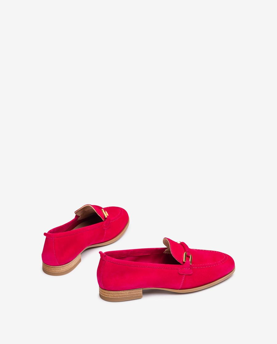 Unisa Mujer Mocasín con adorno de piel al tono - Rosa