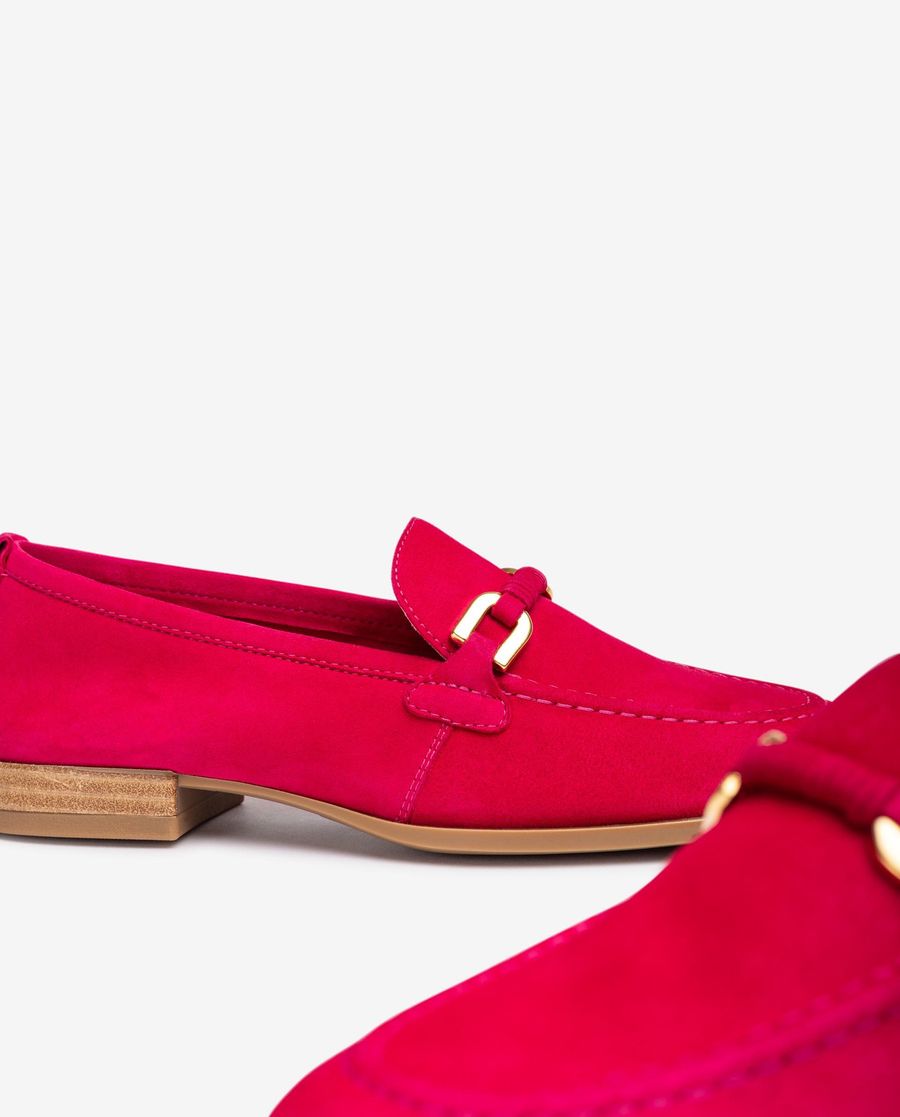 Unisa Mujer Mocasín con adorno de piel al tono - Rosa
