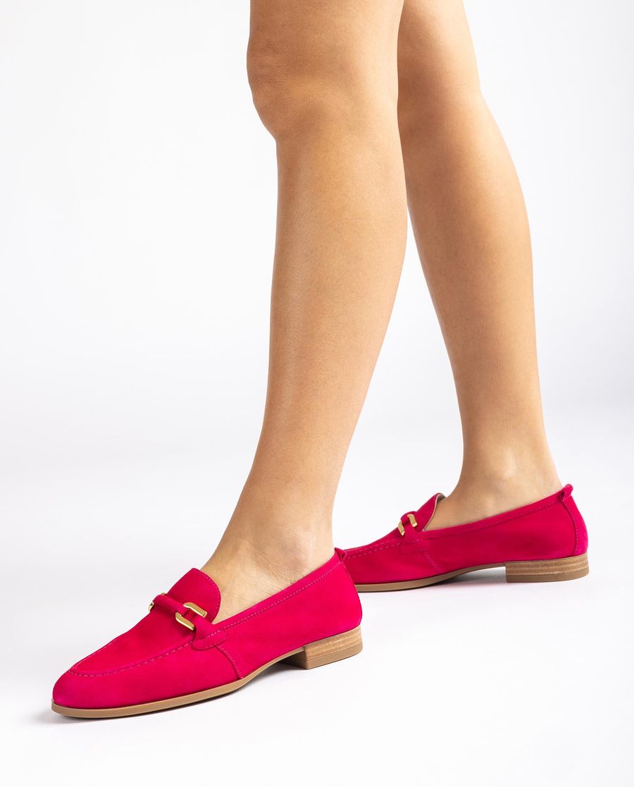 Unisa Mujer Mocasín con adorno de piel al tono - Rosa