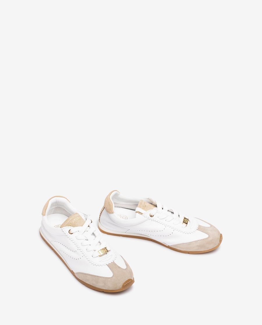 Unisa Mujer Deportivo con plantilla extraíble - Blanco / Plati