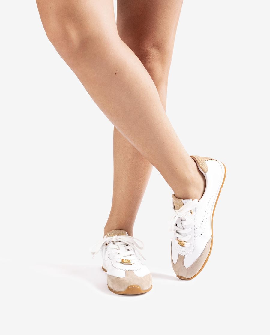 Unisa Mujer Deportivo con plantilla extraíble - Blanco / Plati