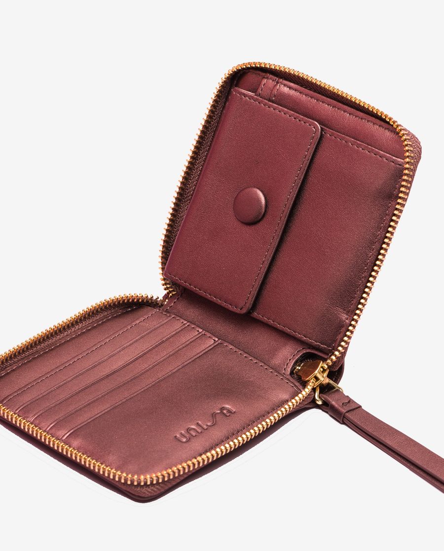 Unisa Mujer Cartera piel con cremallera - Rojo