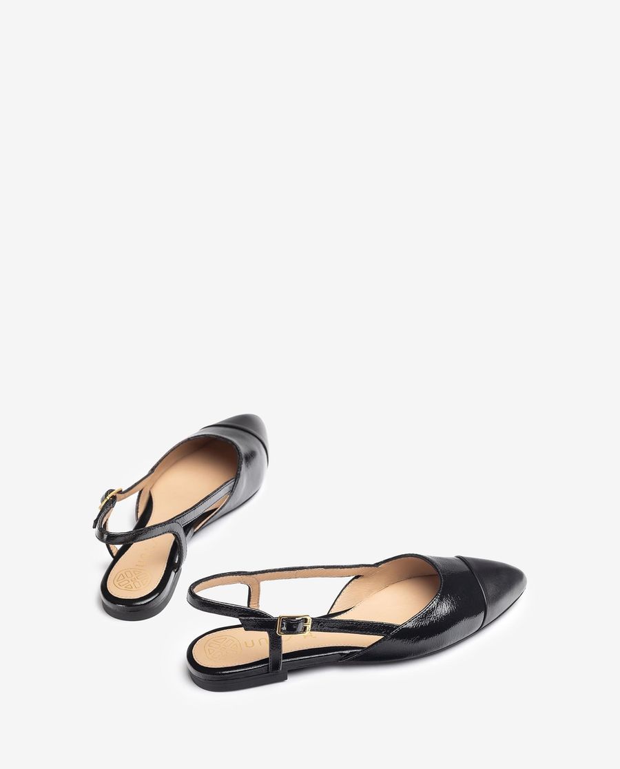Unisa Mujer Destalonado plano bicolor - Negro
