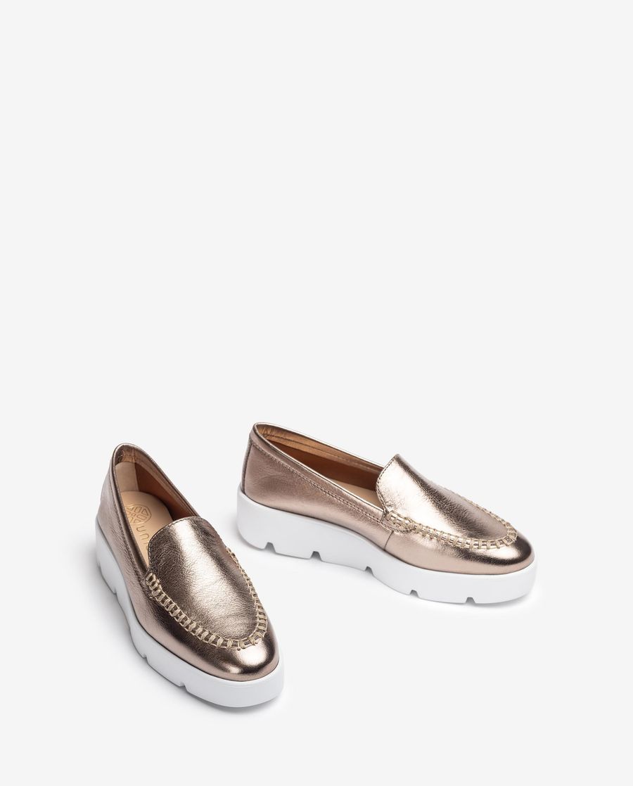 Unisa Mujer Mocasín con plataforma - Bronce