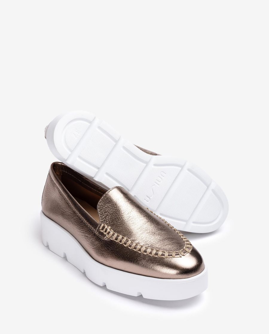 Unisa Mujer Mocasín con plataforma - Bronce
