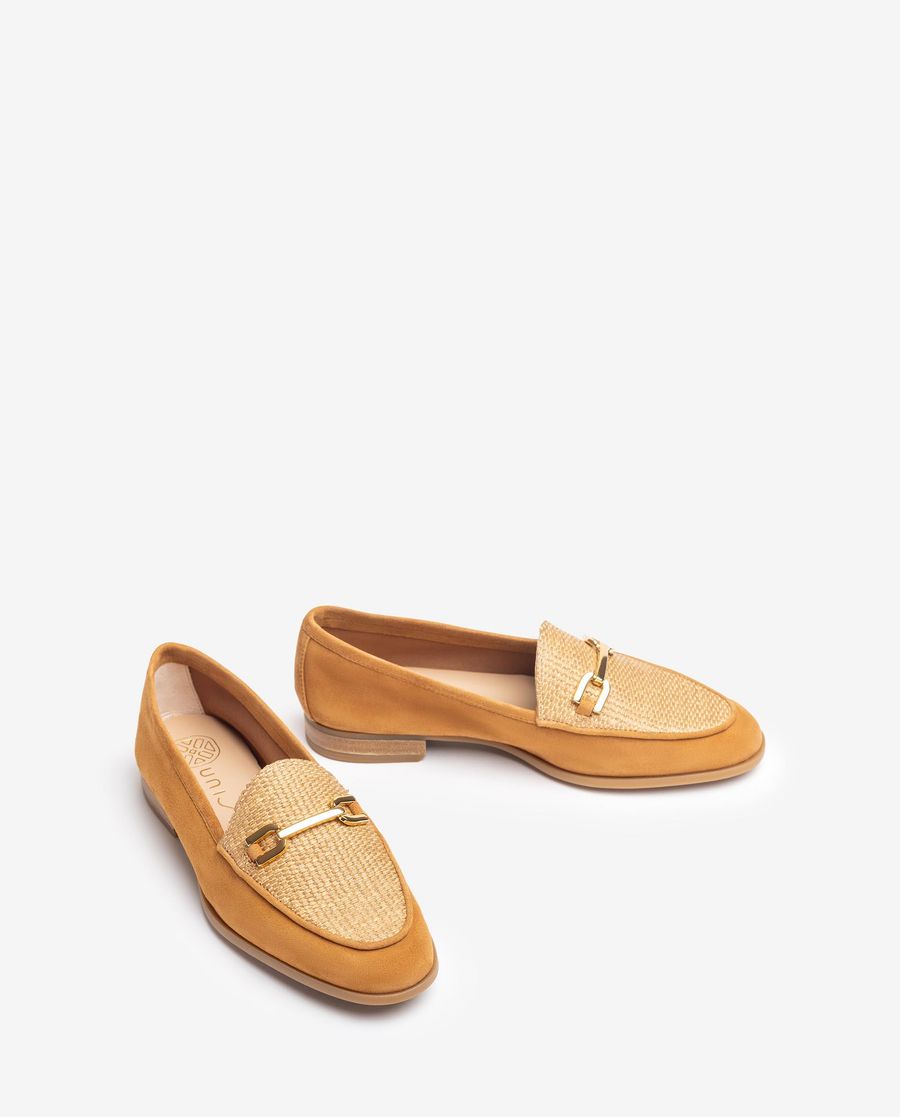 Unisa Mujer Mocasín con adorno - Marrón