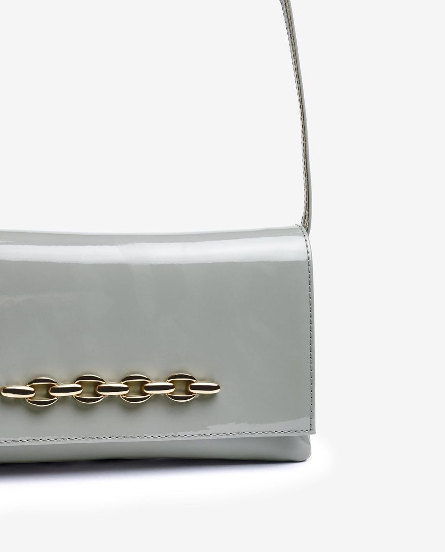 Unisa Mujer Bolso de charol con adorno - Gris