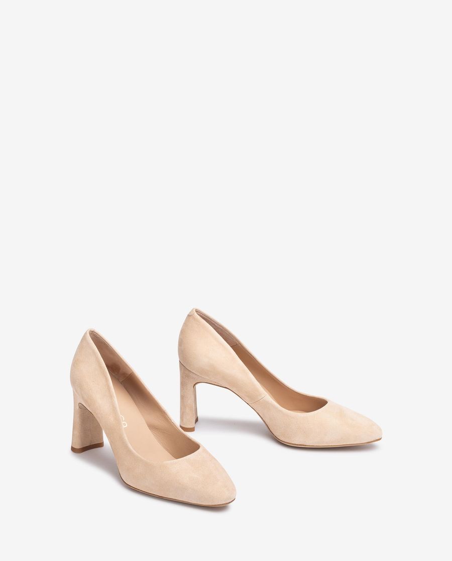 Unisa Mujer Salón de punta cuadrada - Beige