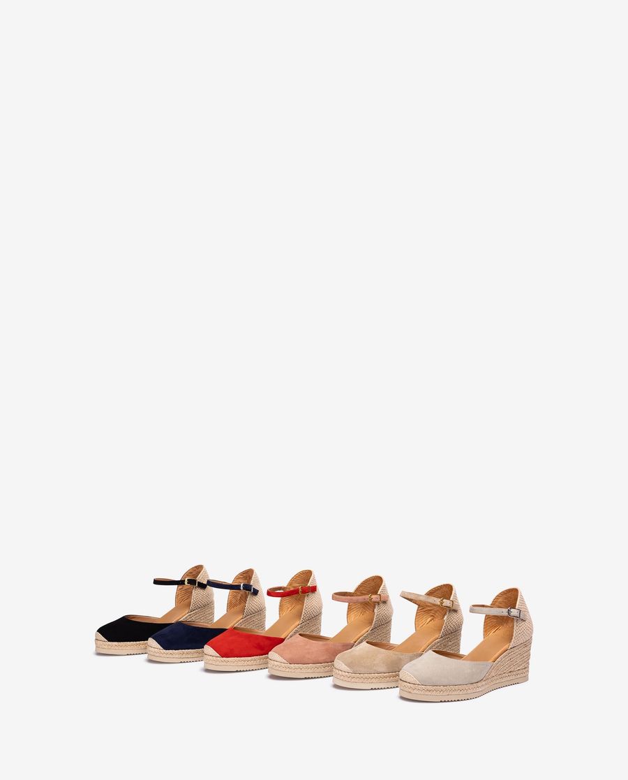 Unisa Mujer Alpargata pala-talón en ante - Beige