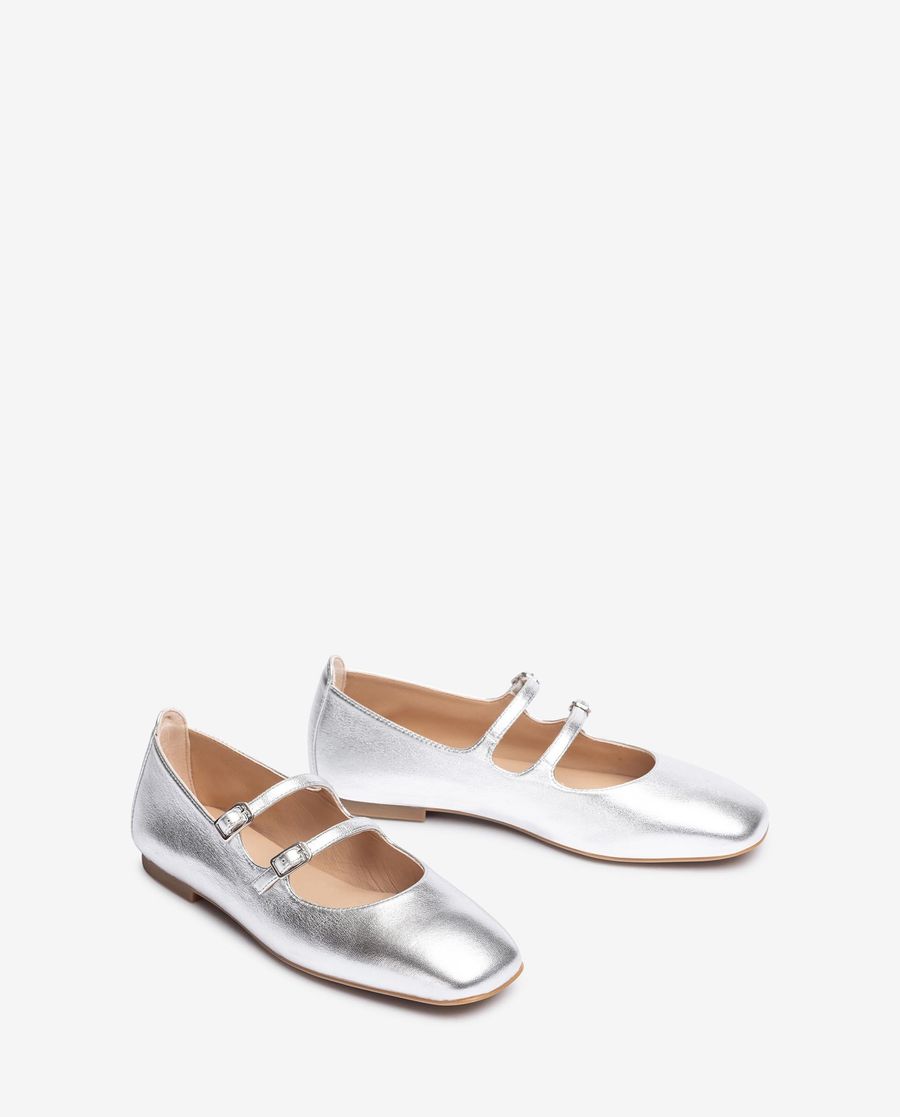 Unisa Mujer Bailarina con hebilla - Plata