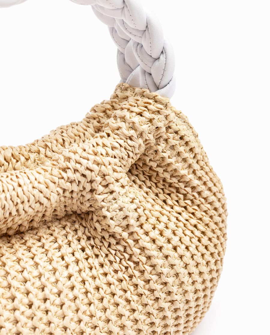Unisa Mujer Bolso pequeño con asas trenzadas - Marrón