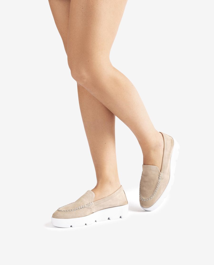 Unisa Mujer Mocasín con plataforma - Beige