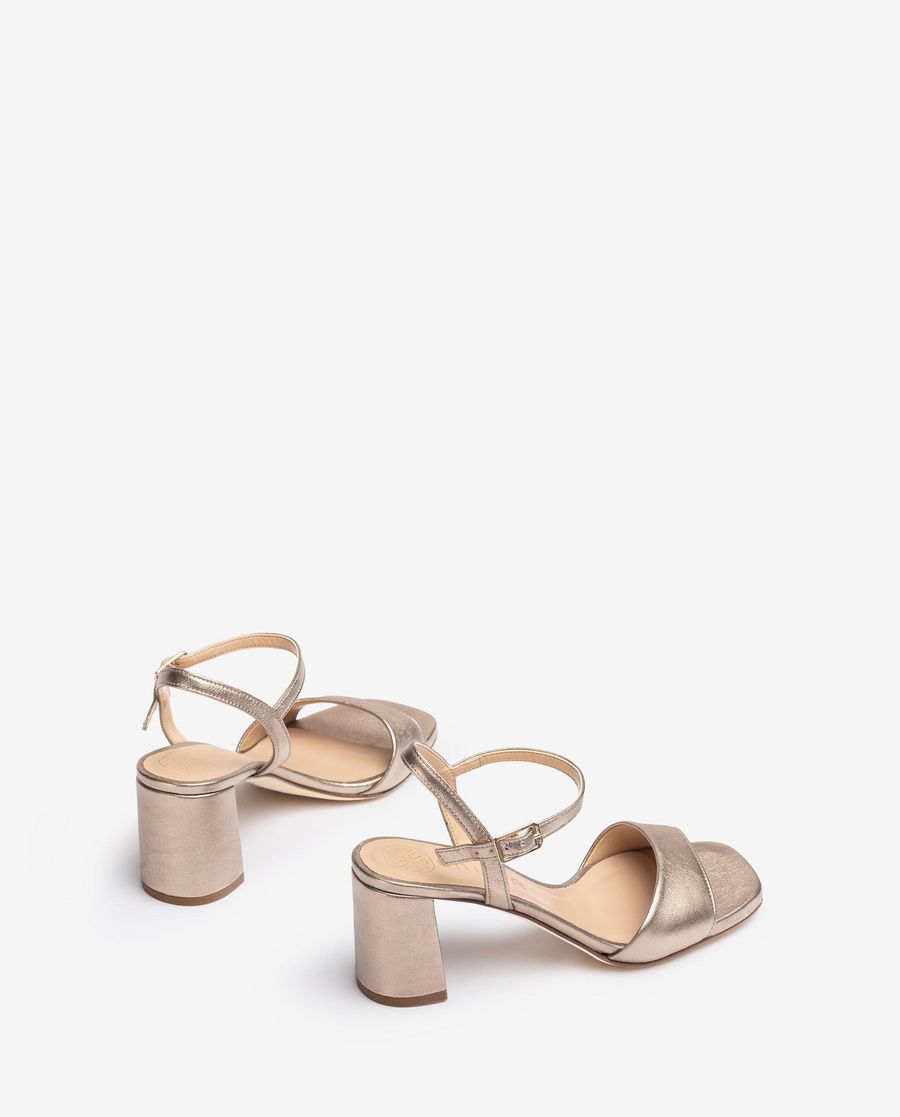 Unisa Mujer Sandalia en piel metalizada - Bronce